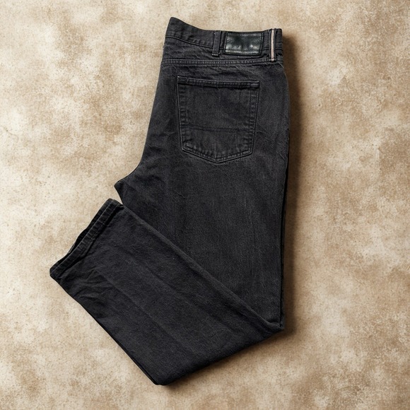 Tommy Hilfiger Other - Tommy Hilfiger Mens Straight Leg Jeans Faded Black Denim 100% Cotton 5-Pocket